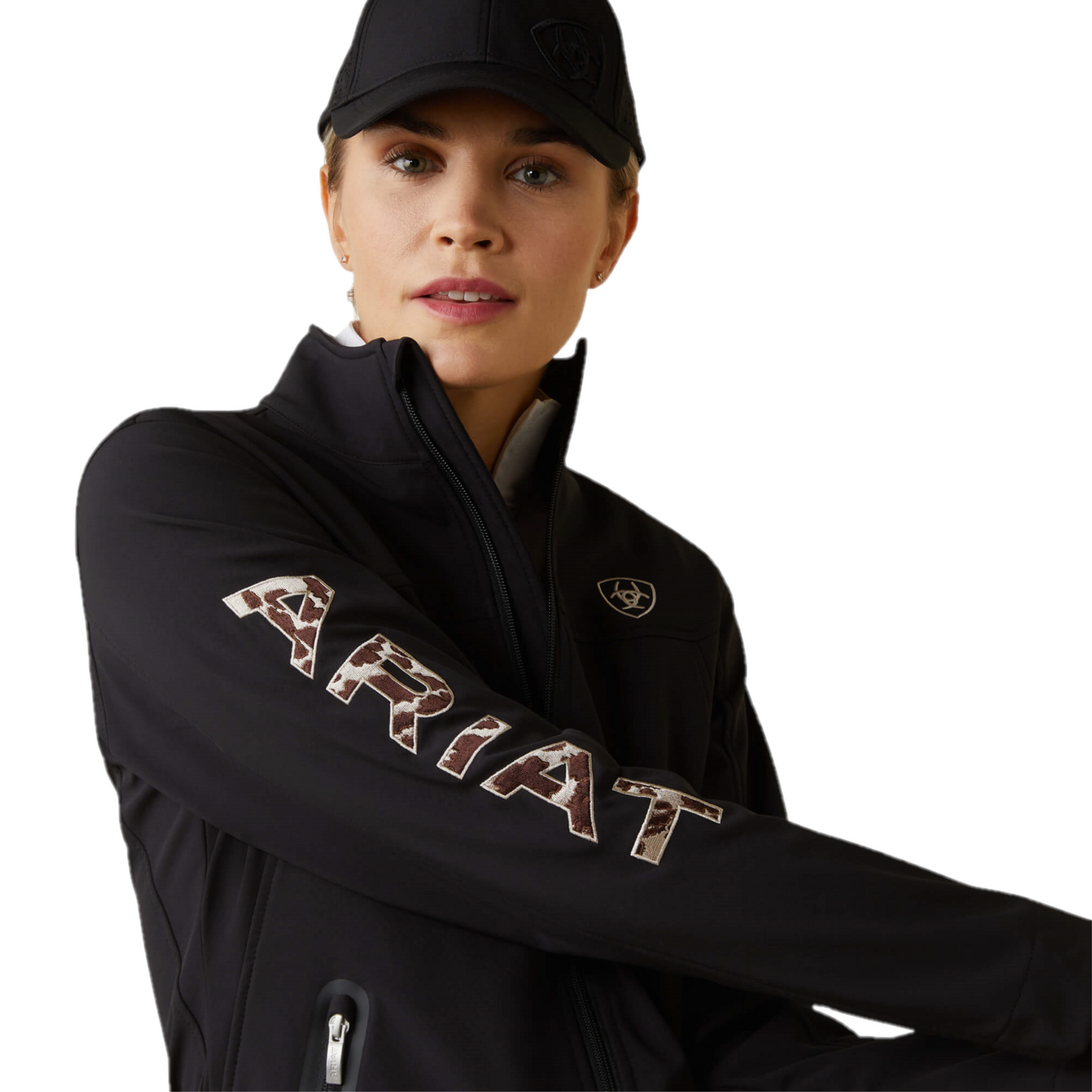 Ariat® Ladies New Team Black/Pony Softshell Jacket 10043523