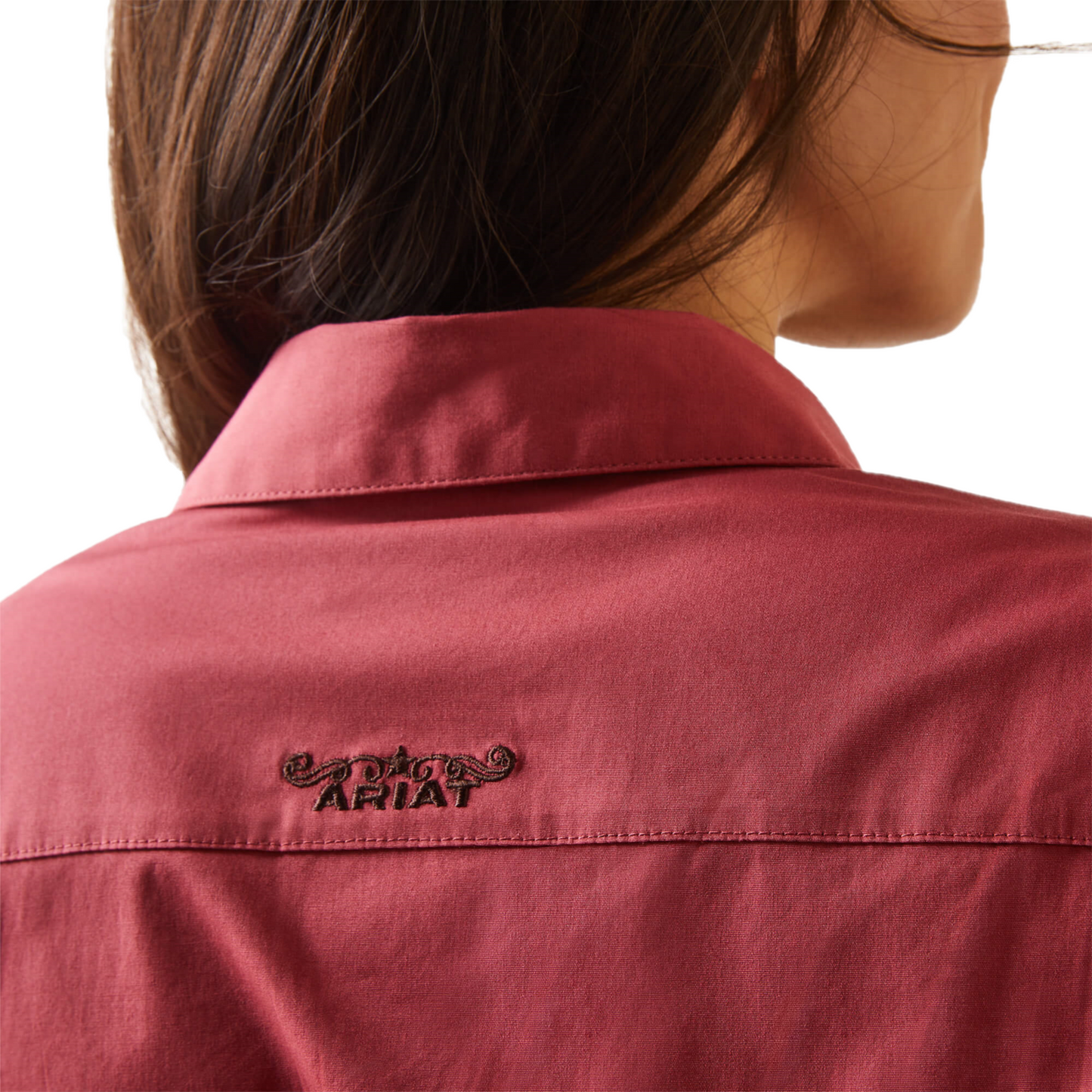 Ariat® Ladies Team Kirby Stretch Earth Red Button Down Shirt 10043550