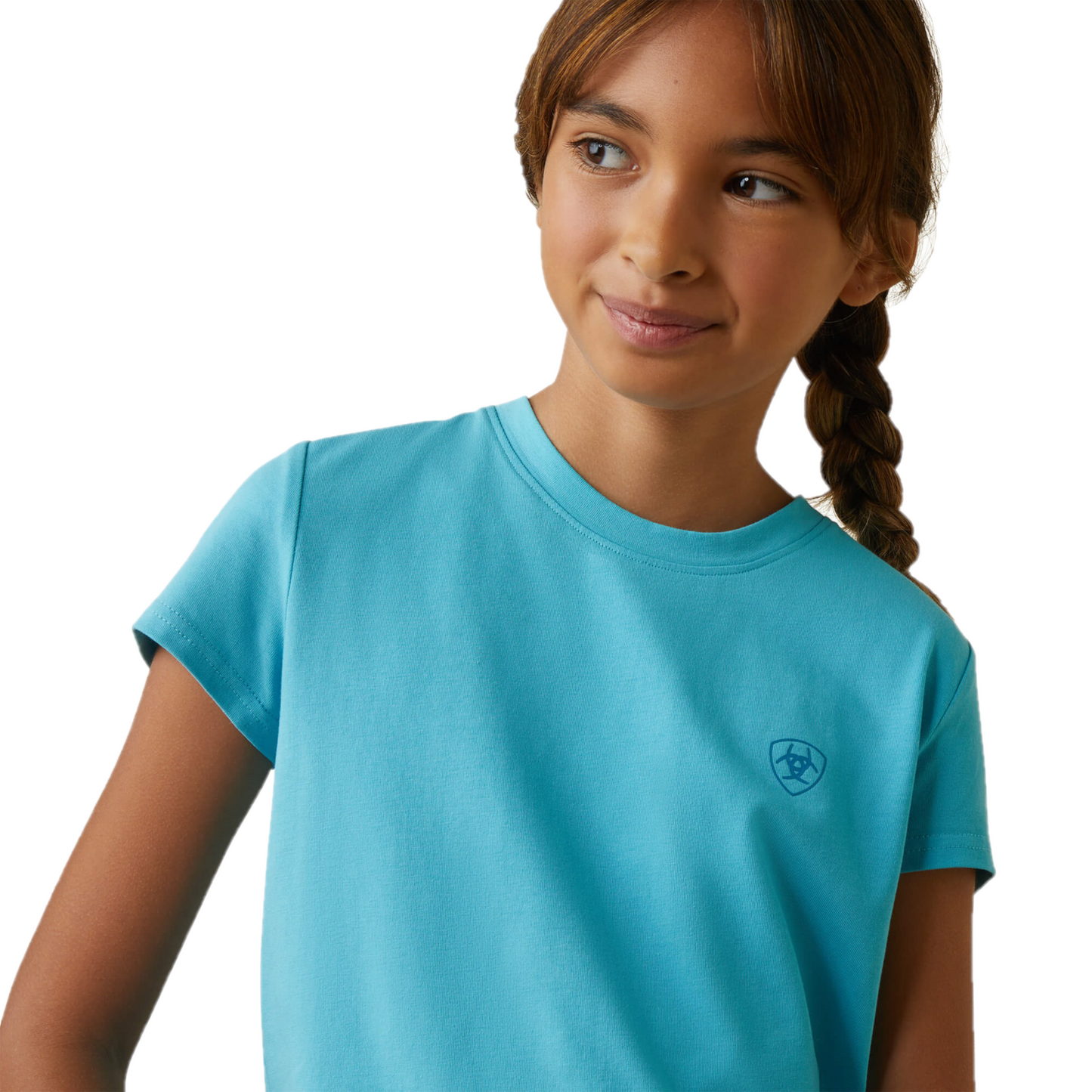Ariat® Girls Varsity Camo Maui Blue T-Shirt 10043735