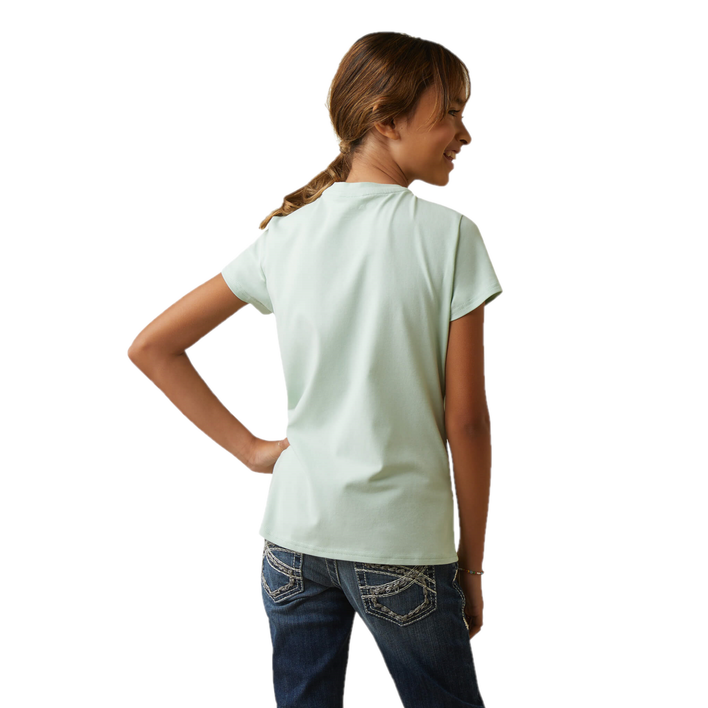 Ariat® Girls Harmony Aqua Foam Short Sleeves T-Shirt 10043737