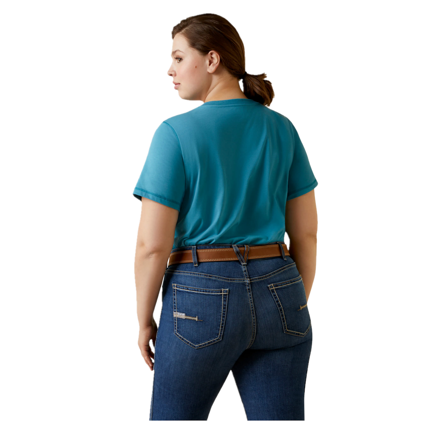 Ariat® Ladies Rebar Workman Larkspur Heather Graphic T-Shirt 10043843