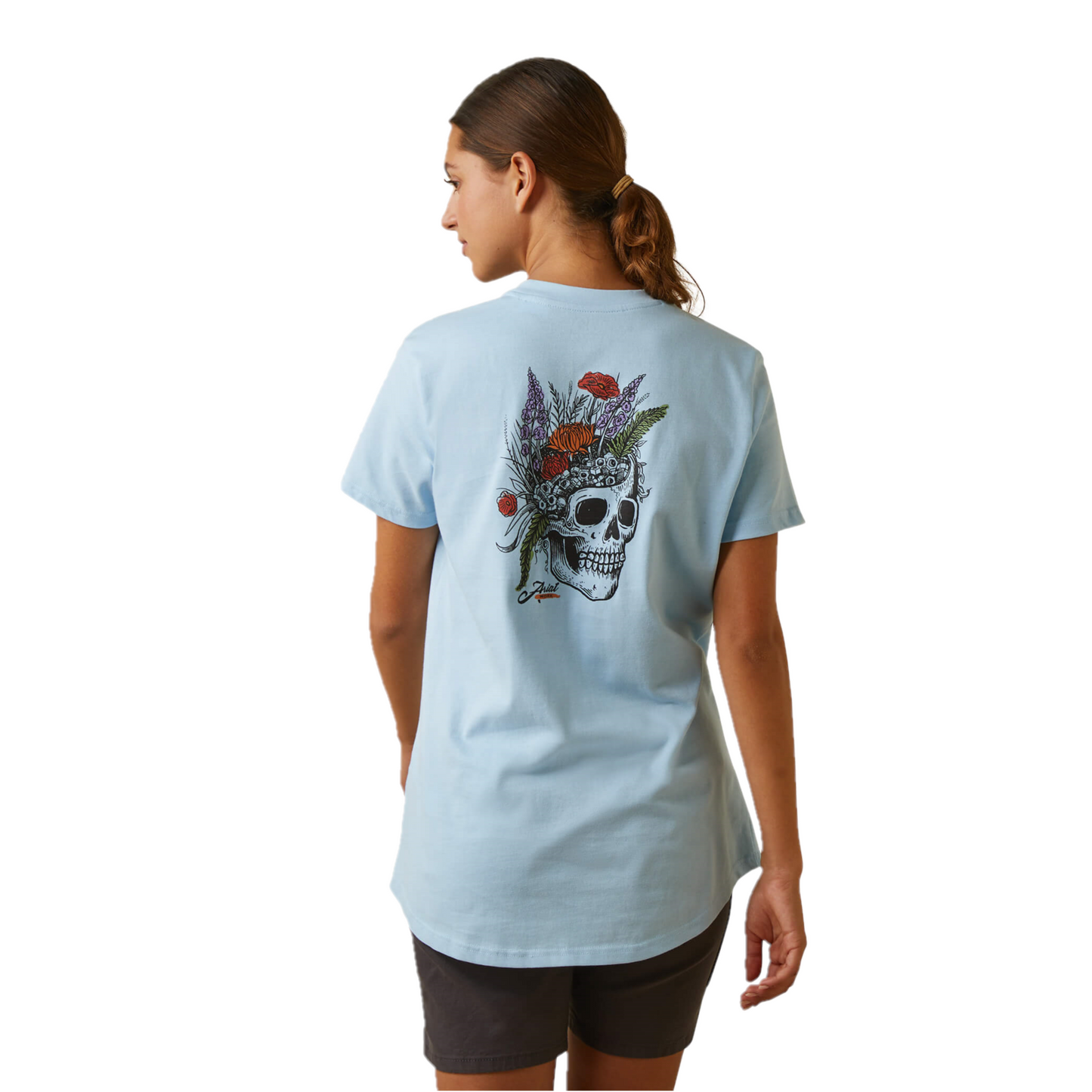 Ariat® Ladies Rebar Cotton Strong Roughneck Clearsky Graphic T-Shirt 10043848