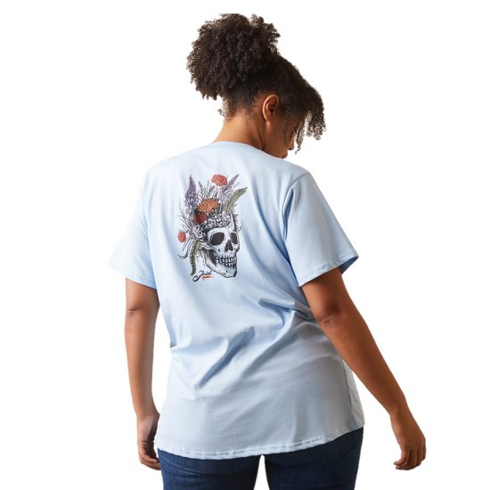 Ariat® Ladies Rebar Cotton Strong Roughneck Clearsky Graphic T-Shirt 10043848