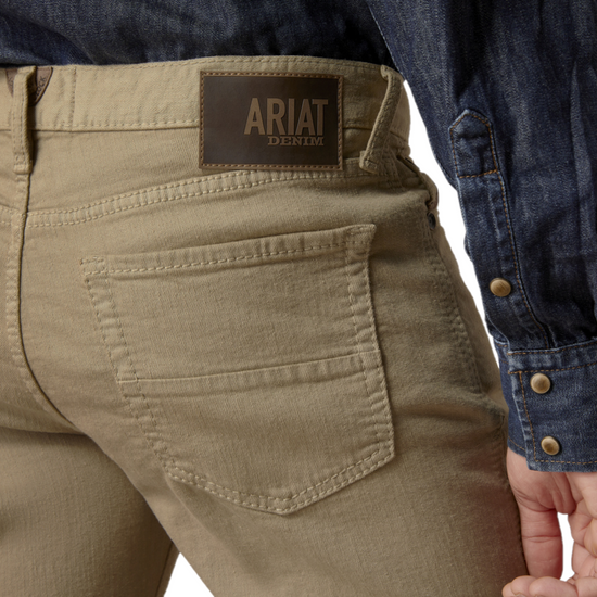 Ariat® Men's M7 Rocker Stretch Dark Khaki Straight Leg Jeans 10044369