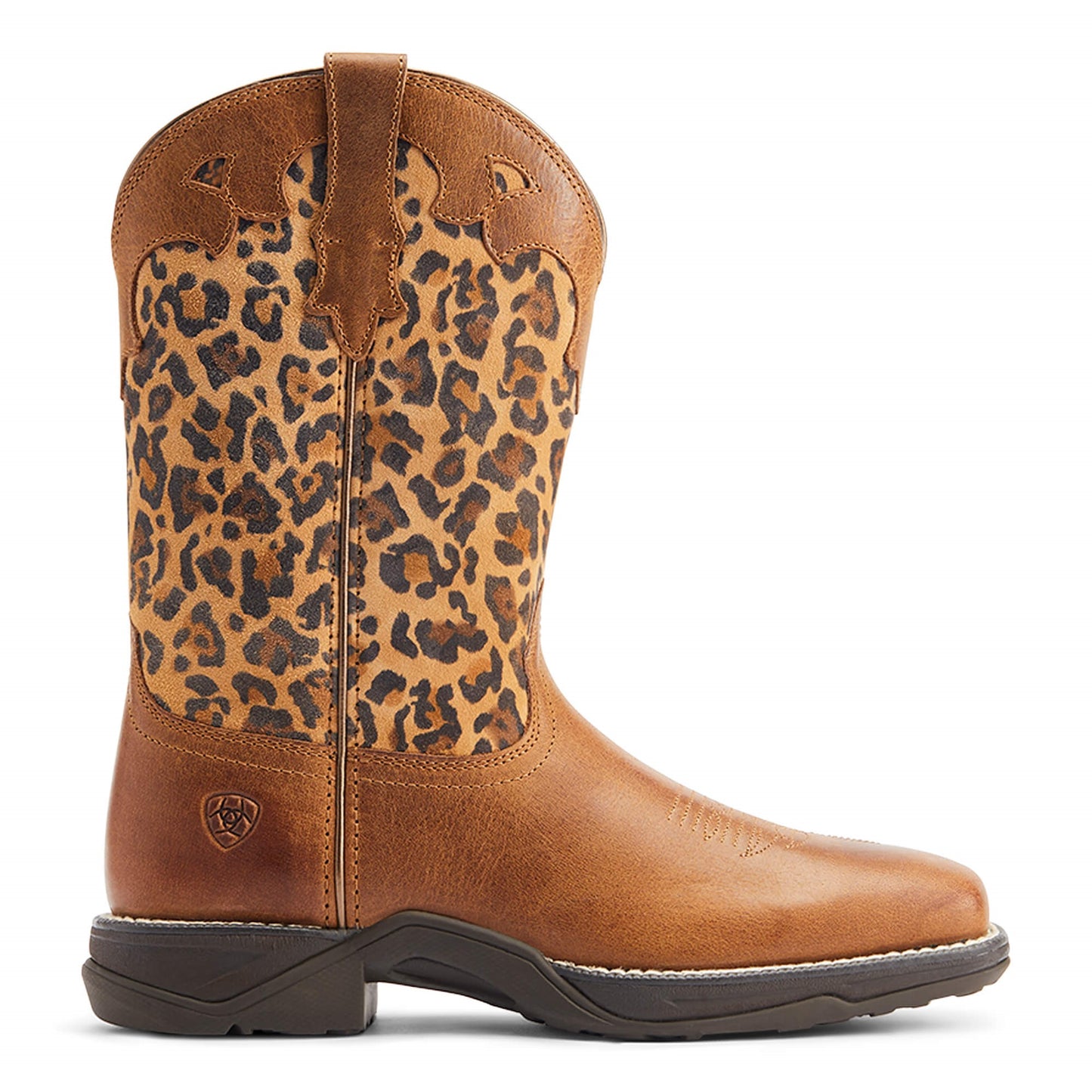 Ariat® Ladies Anthem Savanna Tortuga & Leopard Print Tan Boots 10044410