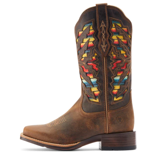 Ariat Ladies Laney VentTEK 360 Serape Inlay Brown Boots 10044444
