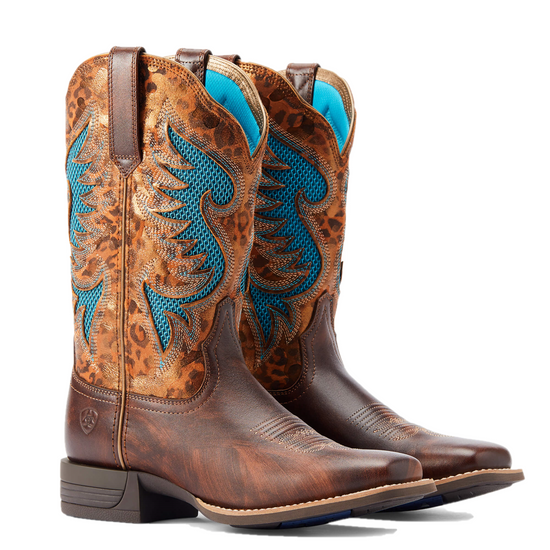 Ariat Ladies Pinto VentTEK 360 Gilded Leopard Brown Boots 10044506