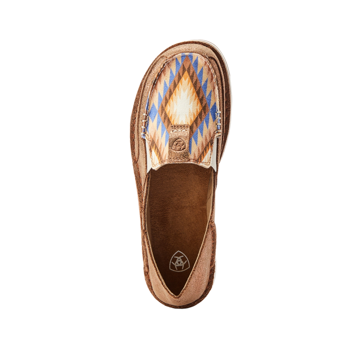Ariat Pattern Print Ariat Ladies Blanket Print Metallic Bronze Slip On Cruiser 10044528