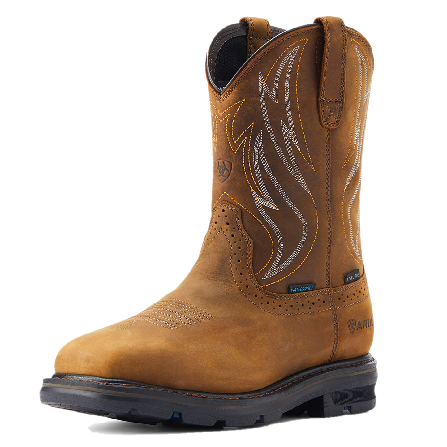 Ariat Men's Sierra Distressed Brown Steel Round Toe Boots 10044544