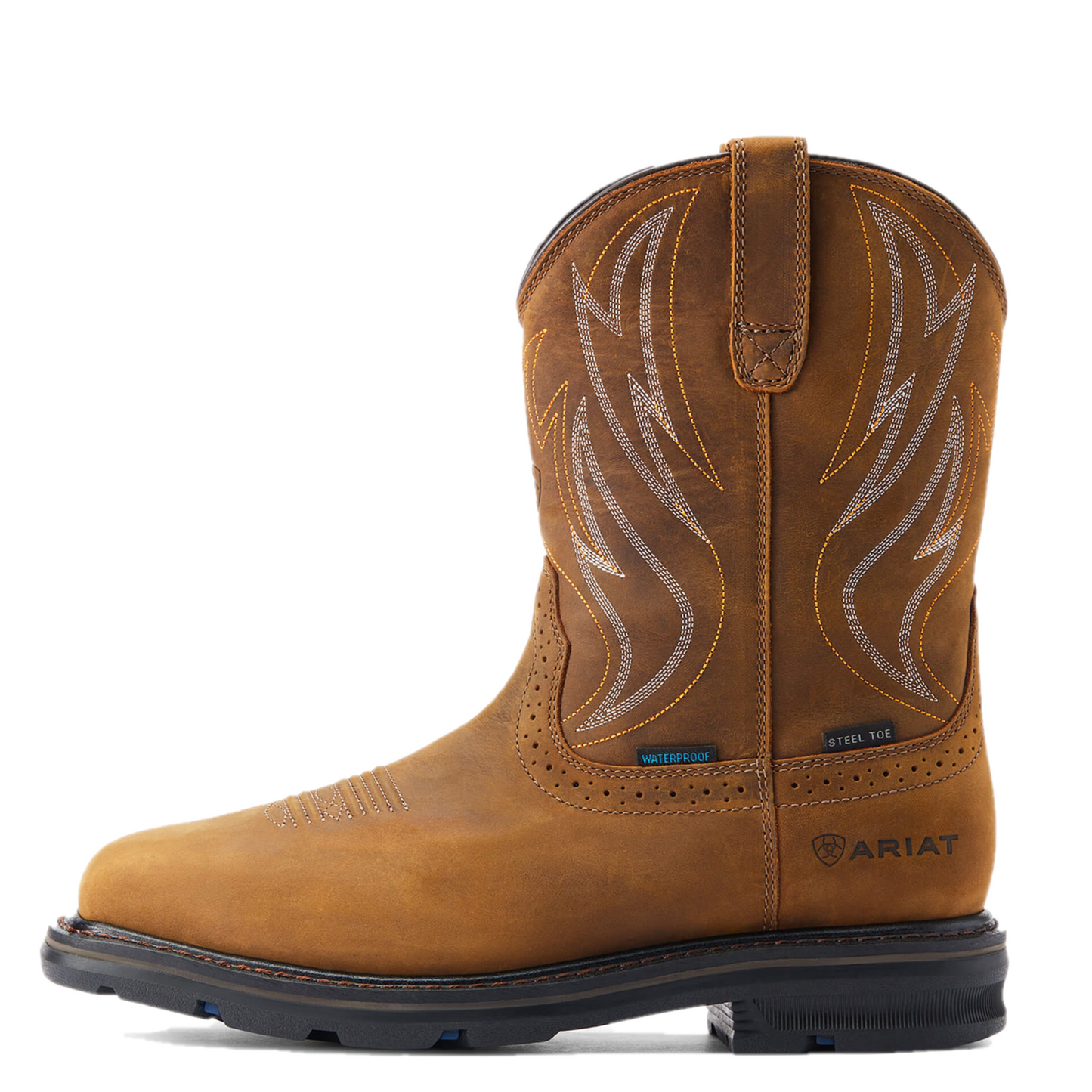 Ariat® Men's Sierra Distressed Brown Steel Round Toe Boots 10044544