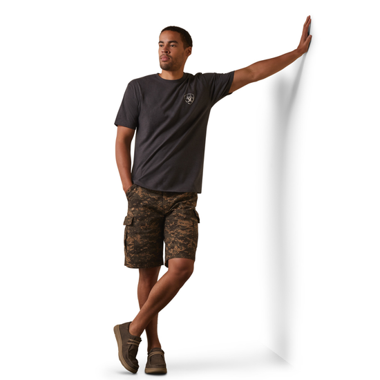 Ariat® Men's Tonal Camo Flag Charcoal Heather T-Shirt 10044779