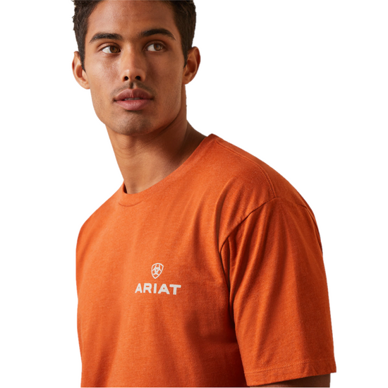 Ariat® Men's Old Faithful Adobe Heather Graphic T-Shirt 10044784