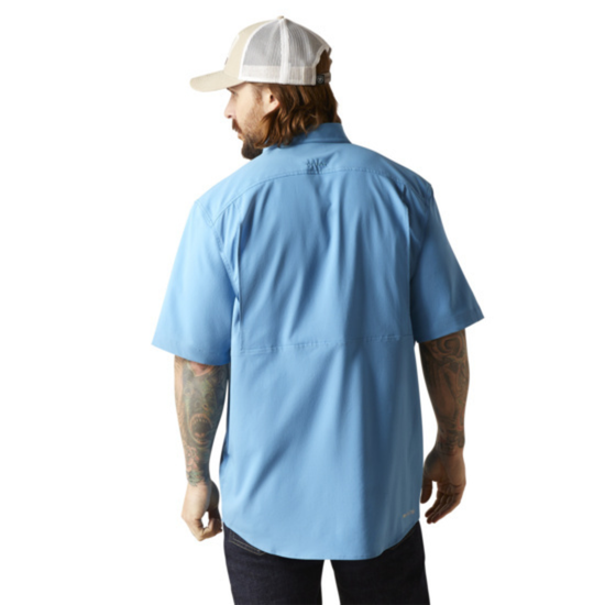 Ariat® Men's VENTTEK™ Woven Blue Button Down Shirt 10044933