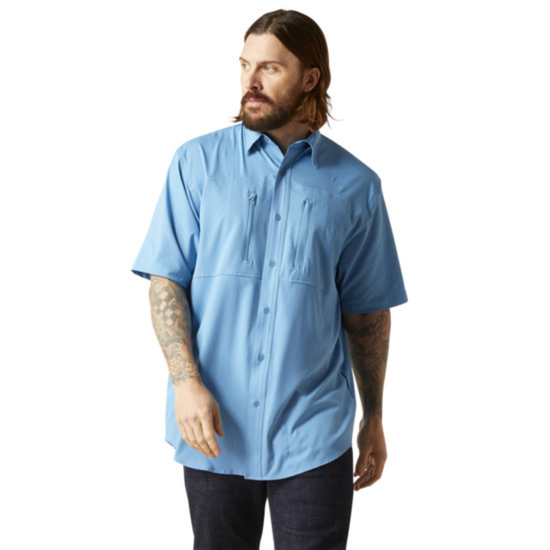 Ariat® Men's VENTTEK™ Woven Blue Button Down Shirt 10044933