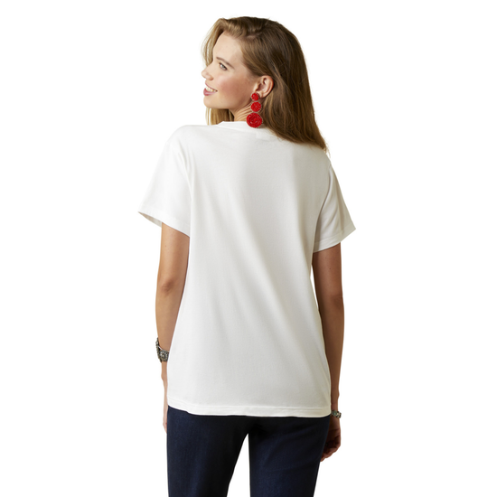 Ariat® Ladies Small Town Graphic White T-Shirt 10045005