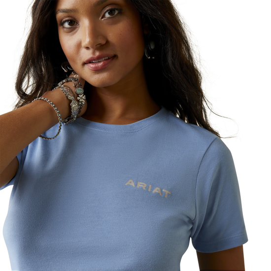 Ariat® Ladies Gila River Light Blue T-Shirt 10045446