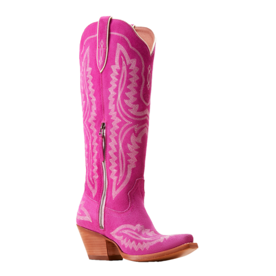 Ariat Ladies Casanova Haute Pink Suede Western Boots 10046859