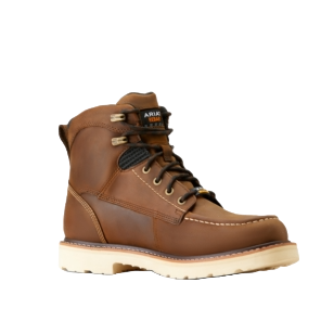 Ariat Men's  Rebar Lift 6" Waterproof Distressed Brown Work Boots 10046877