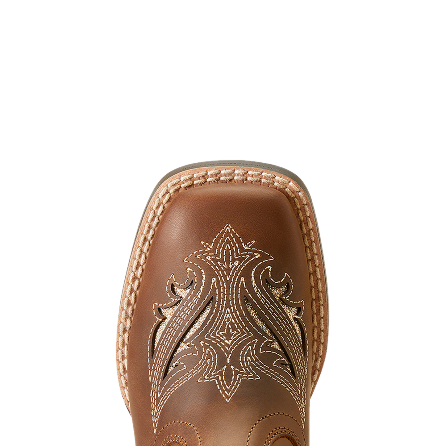 Load image into Gallery viewer, Ariat Children Girl&amp;#39;s Round Up Bliss Sassy Brown Western Boot 10046883
