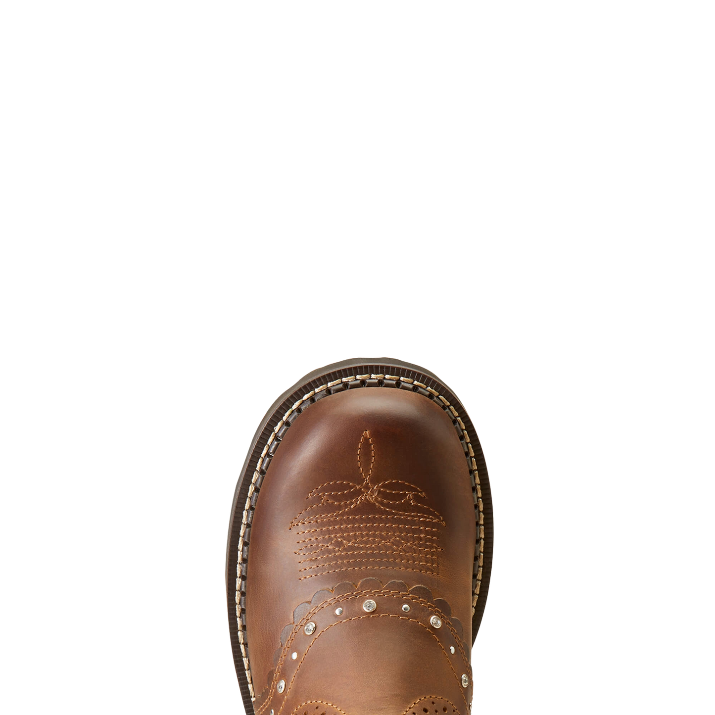 Ariat Ladies Gembaby Distressed Brown Fatbaby Western Boot 10047013