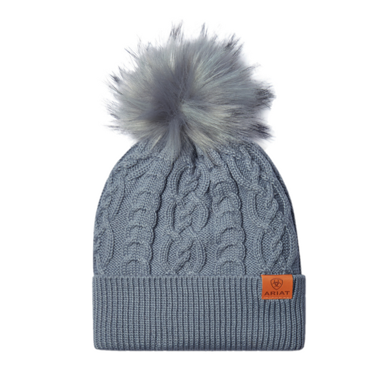 Load image into Gallery viewer, Ariat Ladies Norfolk Heather Grey Knitted Beanie 10047285
