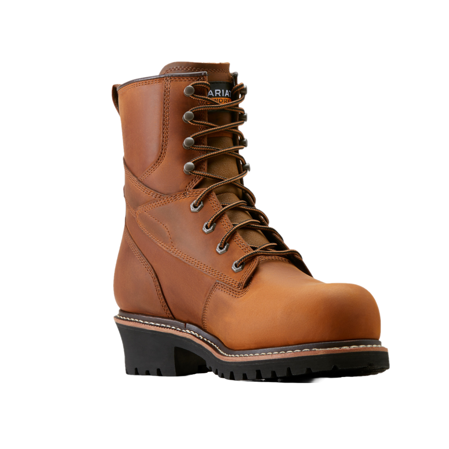 Ariat Men's Logger Waterproof Brown Leather Work Boots 10050840