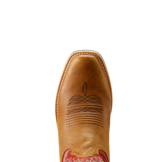 Ariat Men's Ringer Polo Tan Square Toe Cowboy Boots 10050878