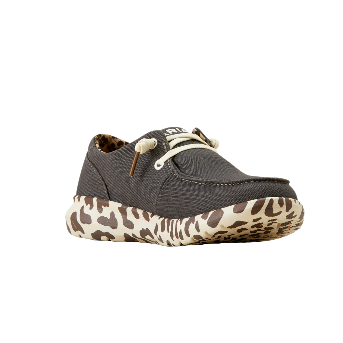 Ariat Ladies Hilo Charcoal Leopard Slip On Shoes 10050925