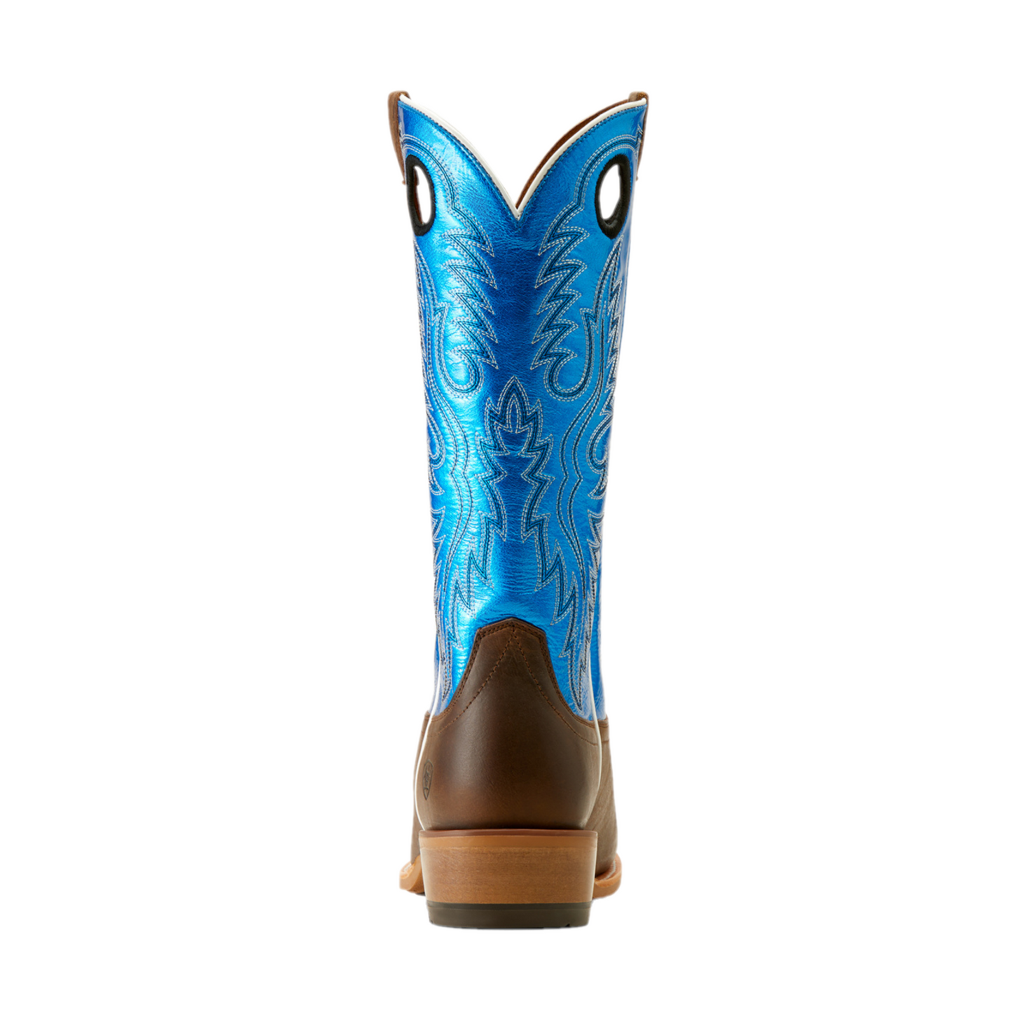Ariat Men's Ringer Tobacco Toffee & Bright Blue Patent Western Boot 10051032