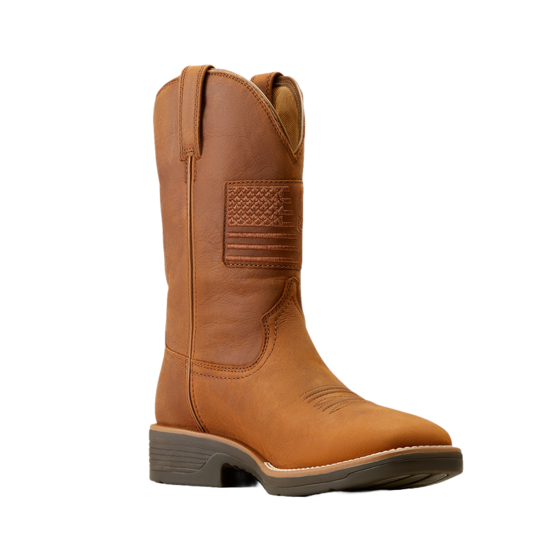 Ariat Men's Ridgeback Country Waterproof Status Brown Western Boots 10051047