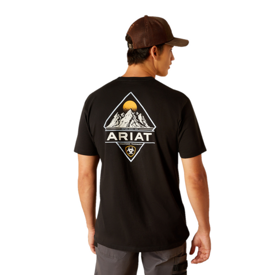 Ariat Men's Diamond Mountain Graphic Black T-Shirt 10051445