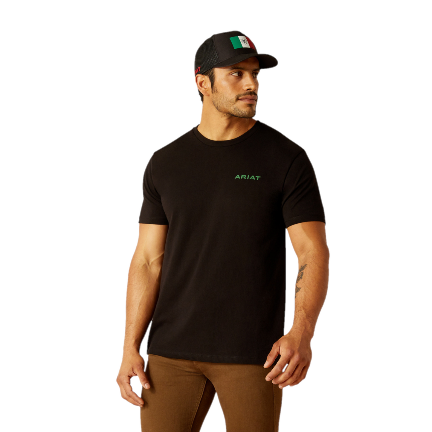 Ariat Men's Mexico Wooden Badges Black Graphic T-Shirt 10051447