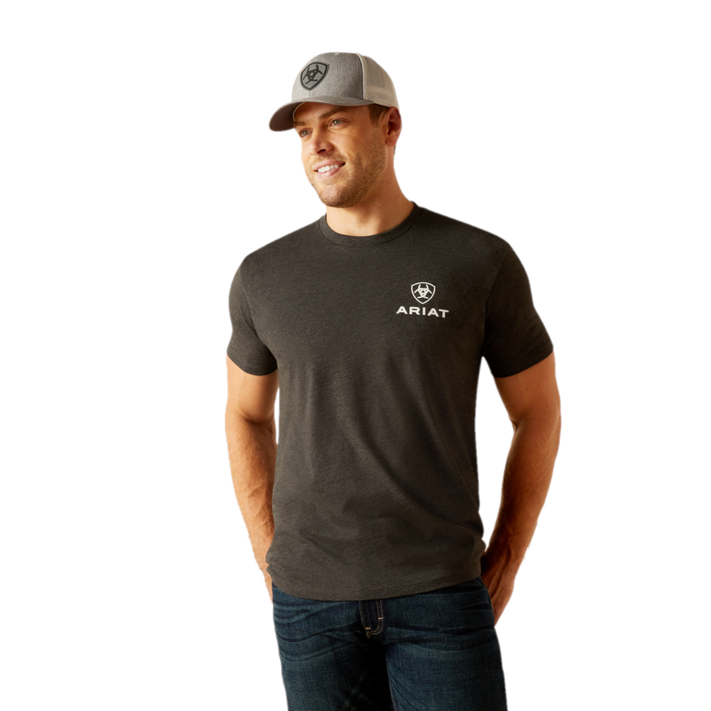 Ariat Men's Star Spangled Charcoal Heather T-Shirt 10051453