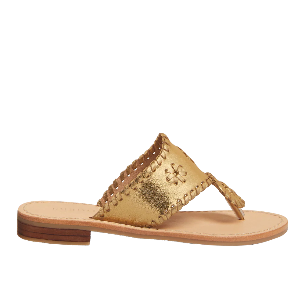 Jack Rogers® Girls Gold Flat Sandals 112202JK01710