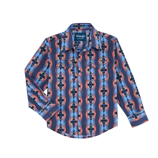 Wrangler® Boy's Checotah® Multicolor Snap Up Shirt 112314896