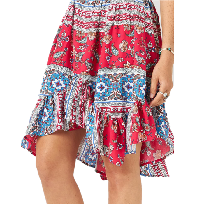 Wrangler Americana Handkerchief Strappy Dress Multi Size M Wrangler Americana Handkerchief Strappy Dress Multi Size M