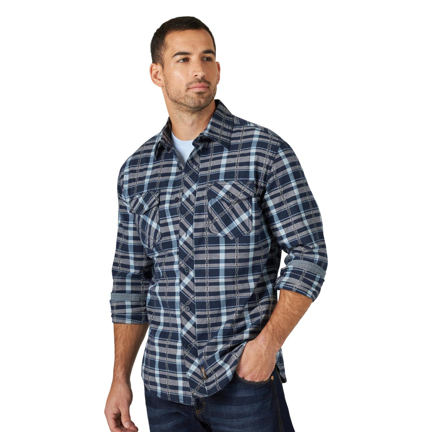 Wrangler Retro® Men's Premium Dark Sapphire Button Up Shirt 112318887