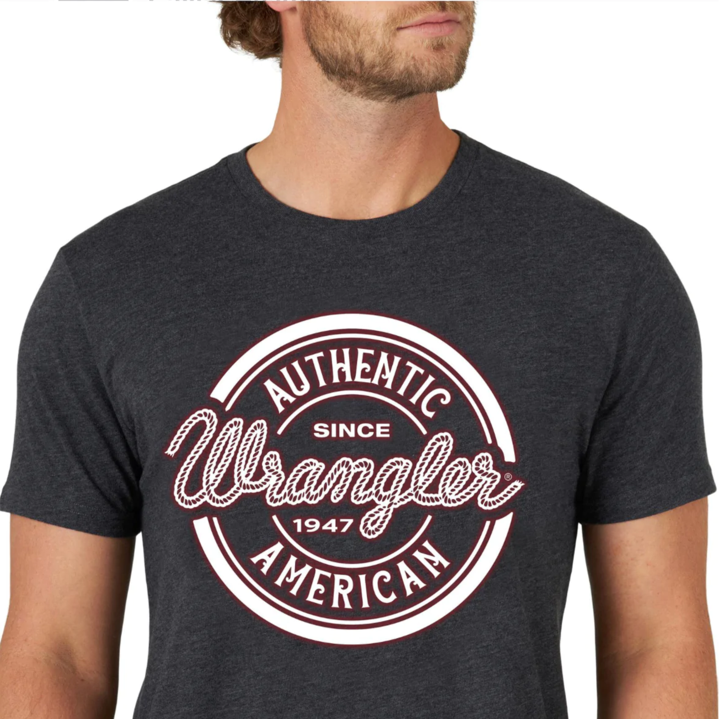 Wrangler® Men's "Authentic American" Caviar Heather T-shirt 112319266