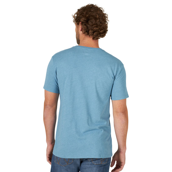Wrangler® Men's Long Live Cowboys Medium Blue Heather T-Shirt 112319268