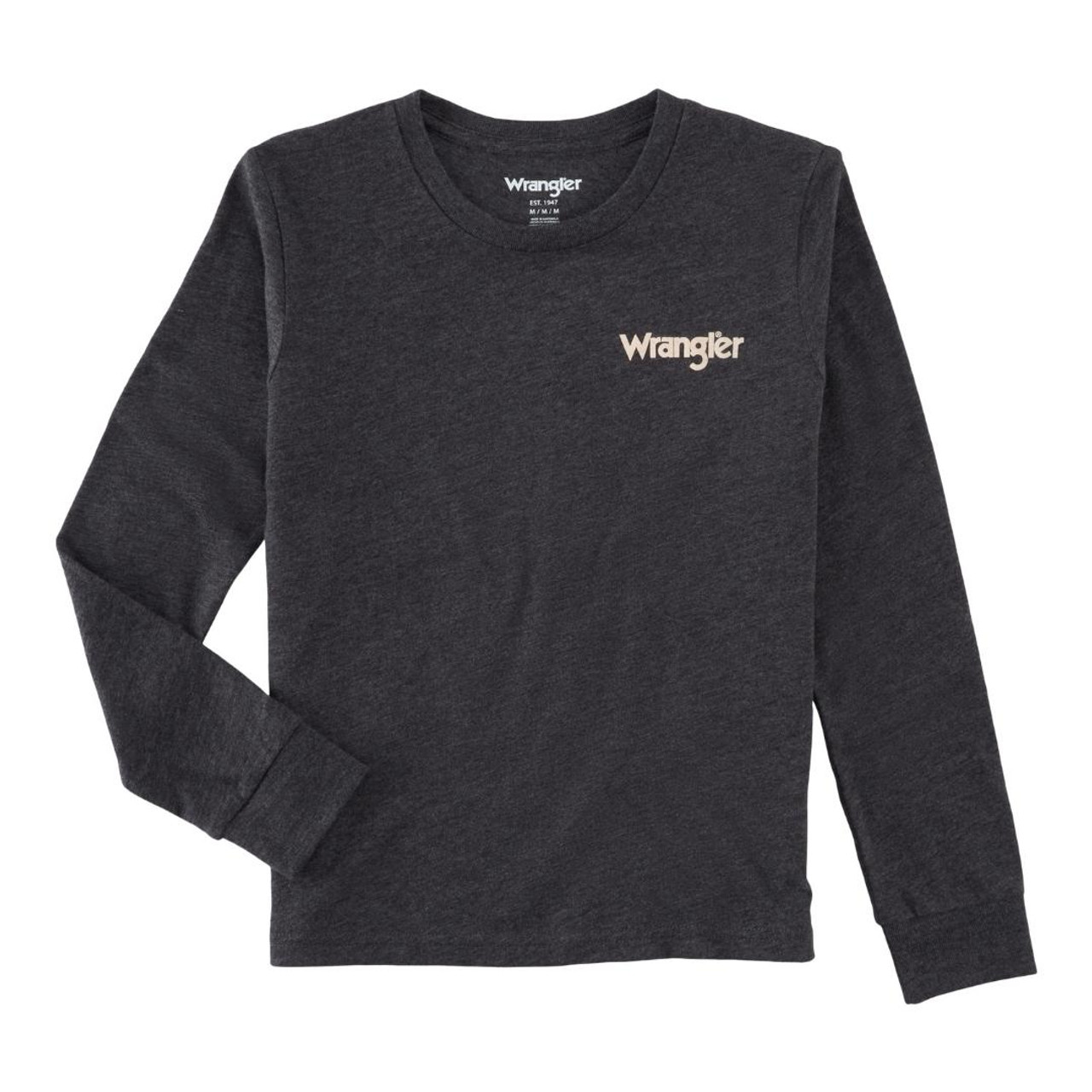 Wrangler® Youth Boy's Caviar Heather Graphic T-Shirt 112319270