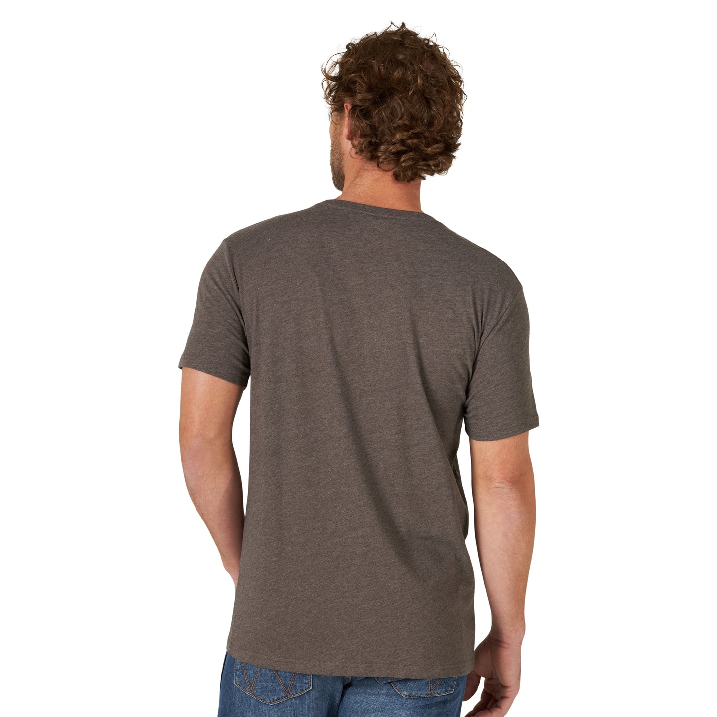 Wrangler® Men's Brown Heather Sunset Logo Graphic T-Shirt 112319277