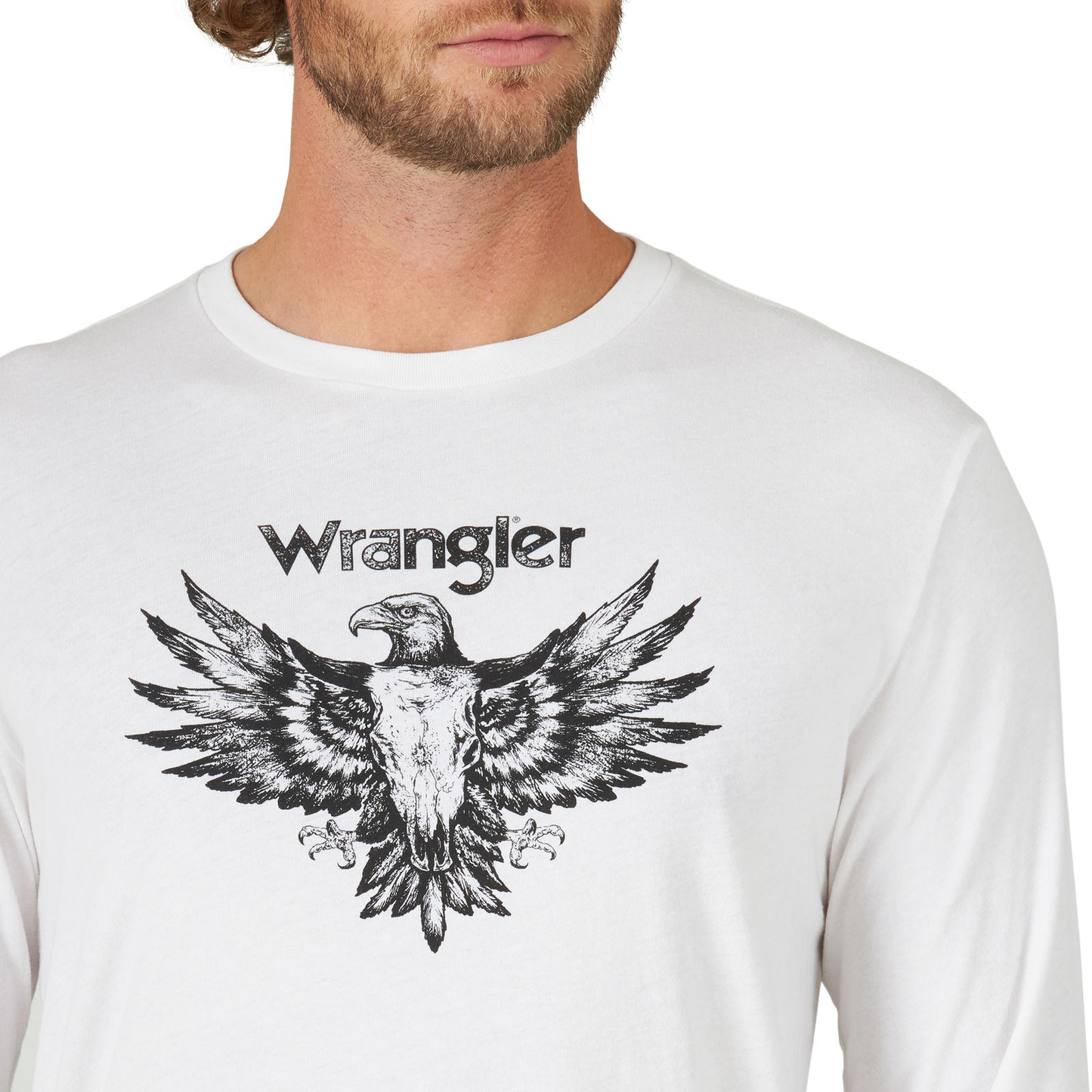 Wrangler® Men's Eagle Marshmellow Heather Graphic T-Shirt 112319284