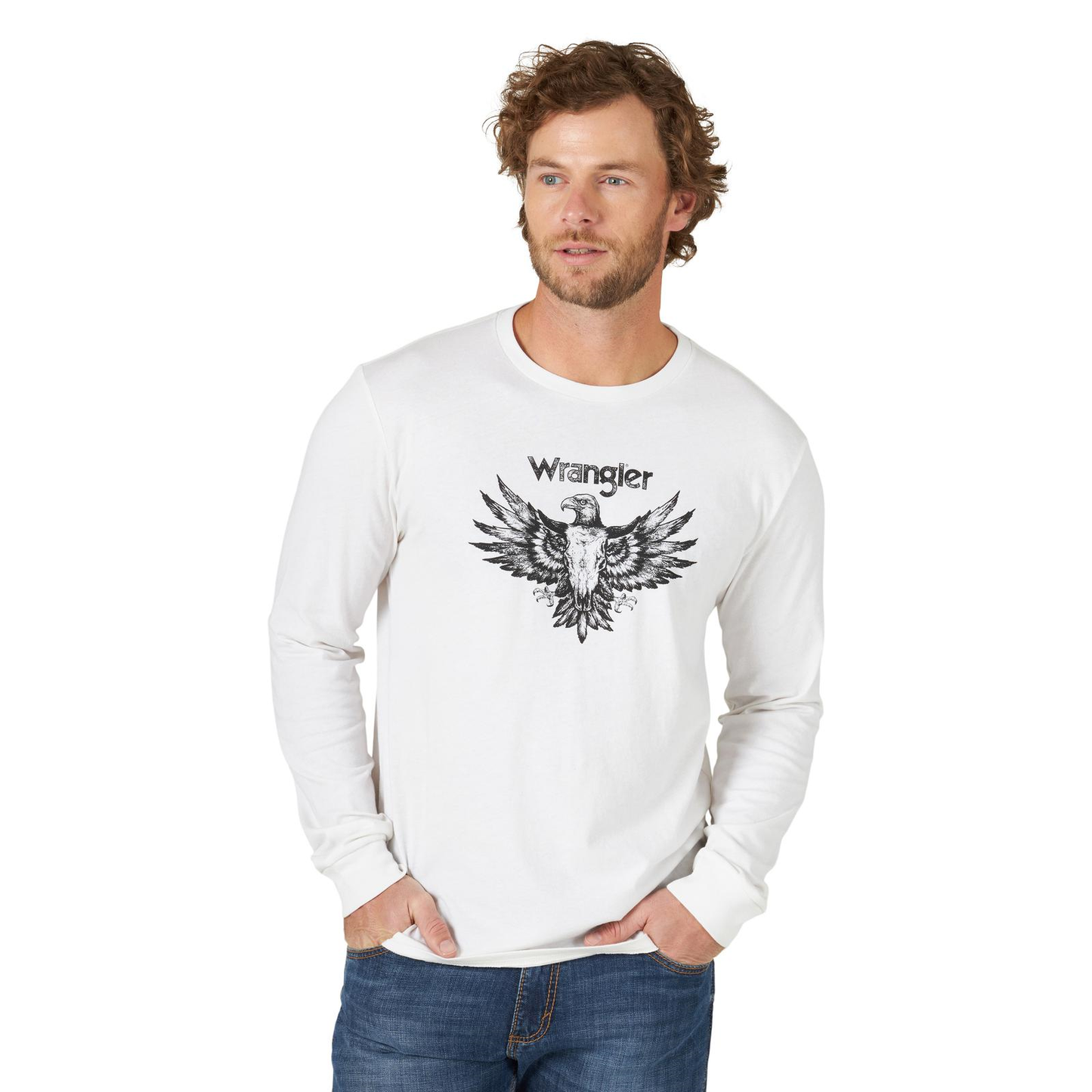Wrangler® Men's Eagle Marshmellow Heather Graphic T-Shirt 112319284