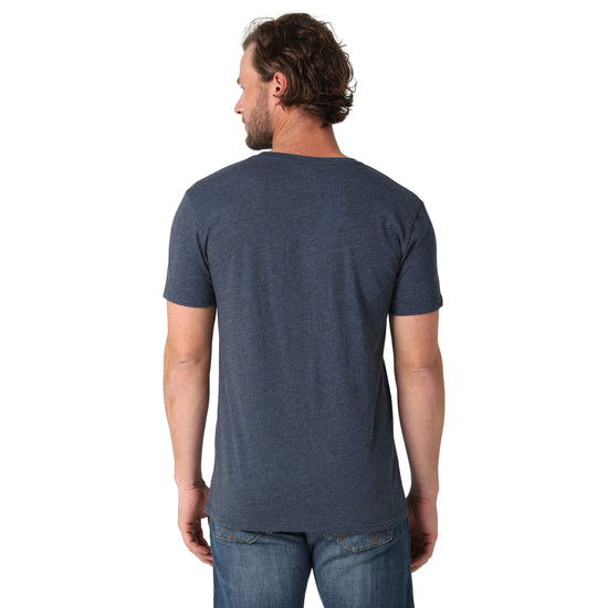 Wrangler® Men's Red White & Blue Flag Logo Charcoal T-Shirt 2325750