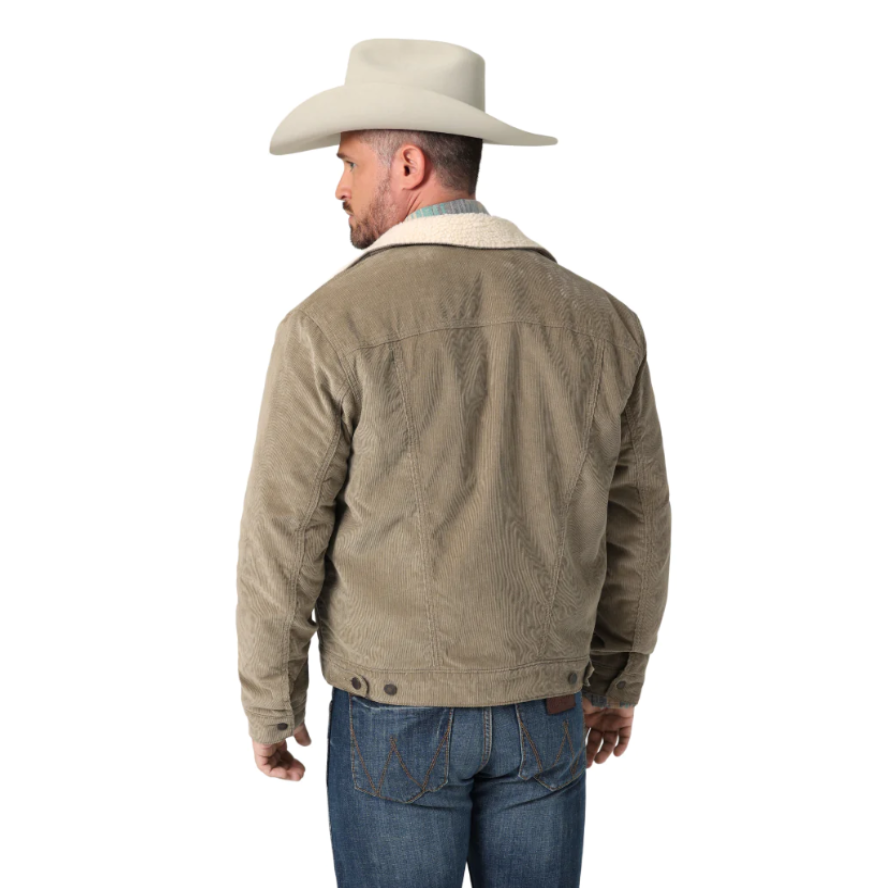 Load image into Gallery viewer, Wrangler Men&amp;#39;s Cowboy Cut Sherpa Lined Corduroy Nomad Jacket 112335725
