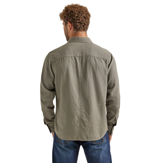 Wrangler Men's Retro Premium Grey Button Down Shirt 112338152
