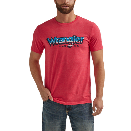 Wrangler Men's Americana Logo Graphic Red T-Shirt 112344132