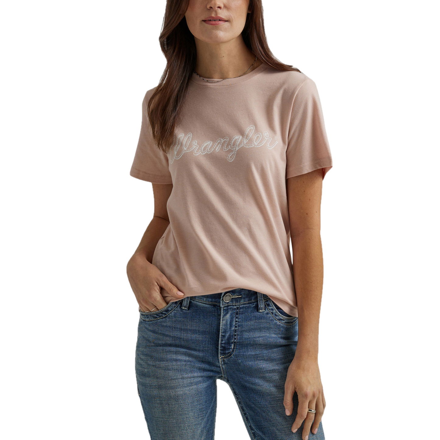 Wrangler Ladies Graphic Peach Whip T-Shirt 112344134