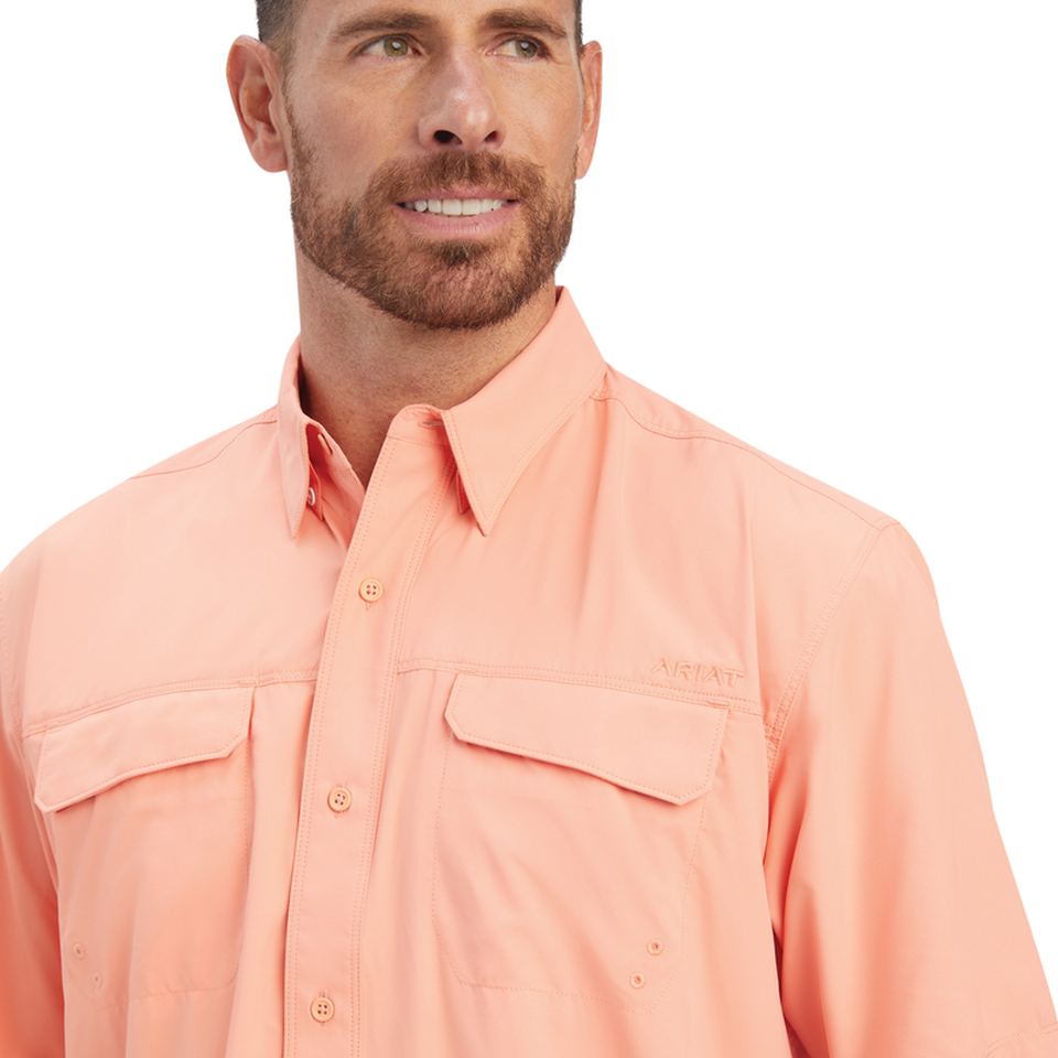 Ariat Men's VentTEK™ Outbound Peach Pink Button Down Shirt 10041123