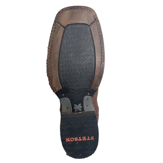 Stetson® Men's Obadiah Brown Square Toe Boots 12-020-8911-3844